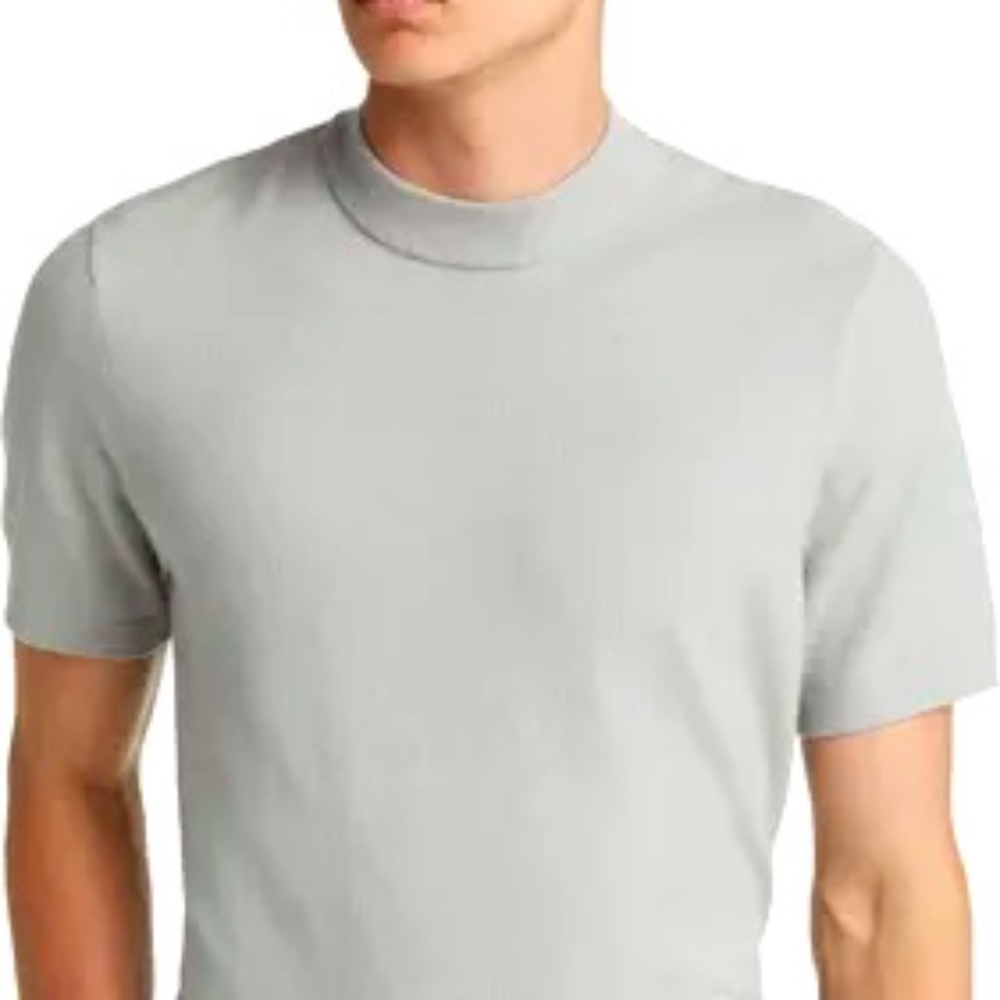 Open Edit Mock Neck T Shirt - Size M